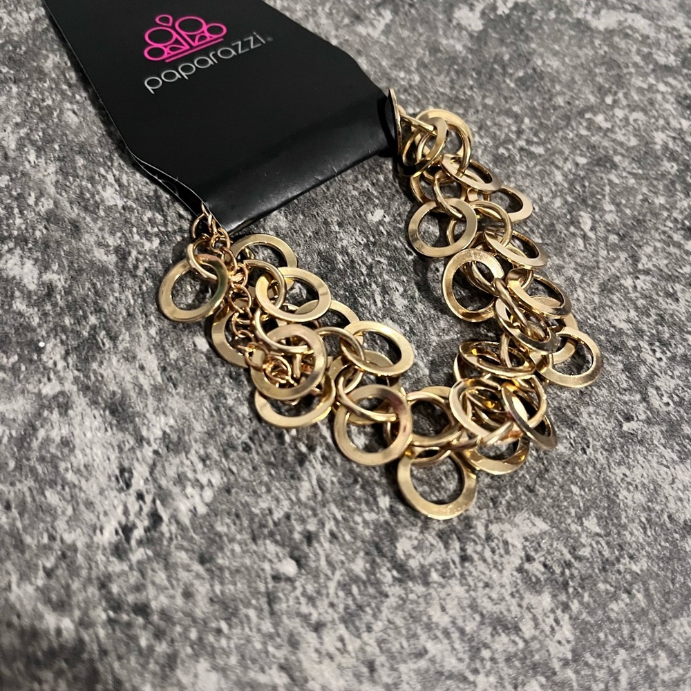 Paparazzi Gold Circle Link Bracelet